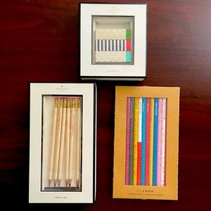 Novelty Stationery Bundle | Kate Spade, Whit & Whim Pencil and Eraser Set
